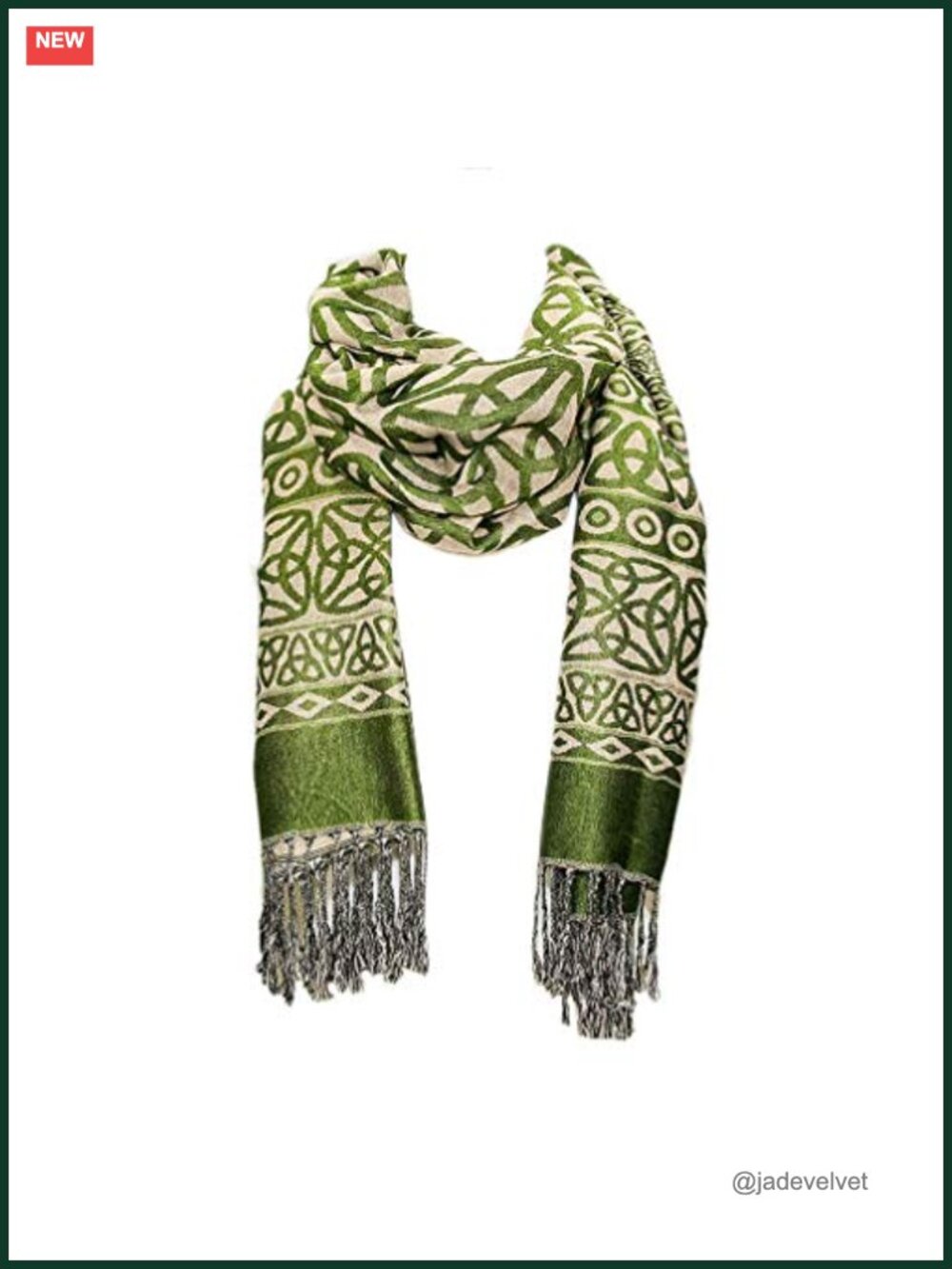 Celtic Heritage Scarf Super Soft 70x27 Cotton Blend Versatile Fashion Accessory